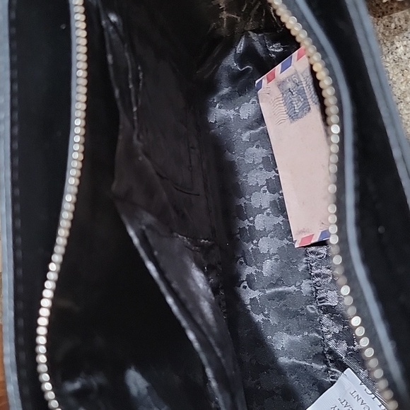 Karl Lagerfeld NWT Paris Maybelle Black & Silver Med Satchel Handbag Crossbody - Picture 9 of 11